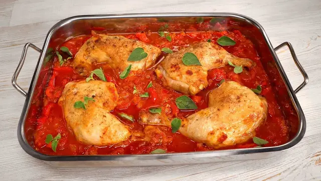 Запечённая курица