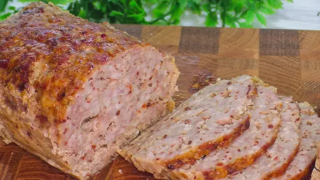 Настоящий мясной хлеб 