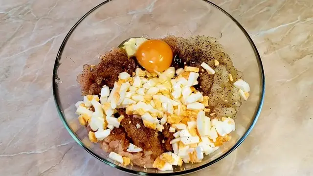 Вафельный торт с курицей