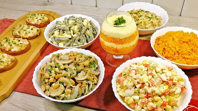Лучшие салаты на новогодний стол