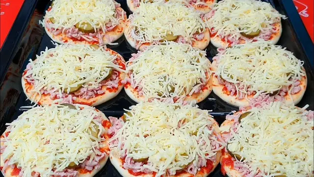 Вкусная домашняя мини пицца