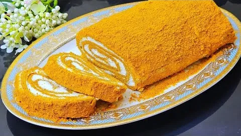 Воздушный пирог с заварным кремом