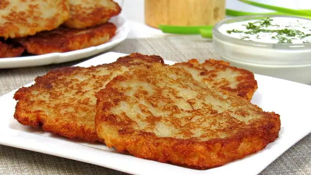 Обалденно вкусные драники из картошки без яиц и муки