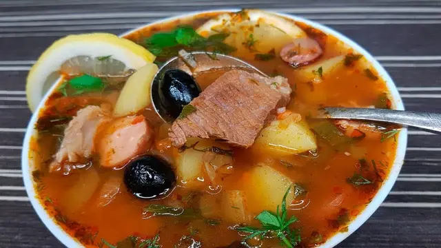 Мясная солянка