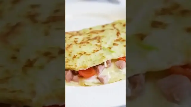 Кабачковая лепешка с начинкой