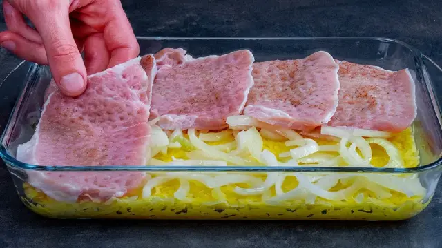 Свинина с картофелем запечённые в духовке 