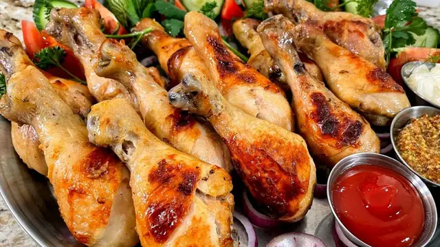 Шашлык из курицы в духовке 