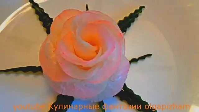 Великолепная Роза из Редиса