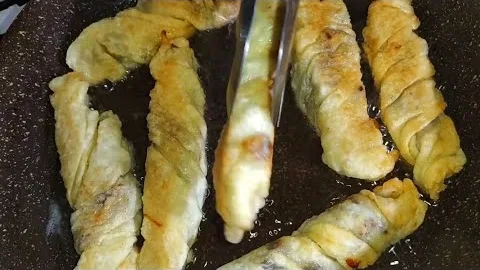 Слоёные пирожки с мясом