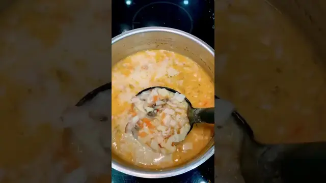 Сливочный суп с беконом