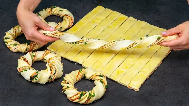Рулеты из пиццы