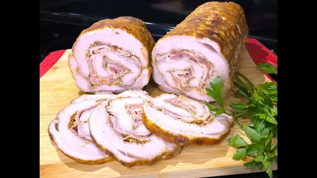 Мясная новогодняя закуска