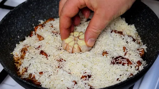 Мясо с рисом на ужин