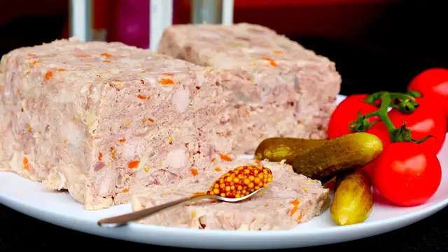 Домашний зельц из трёх видов мяса