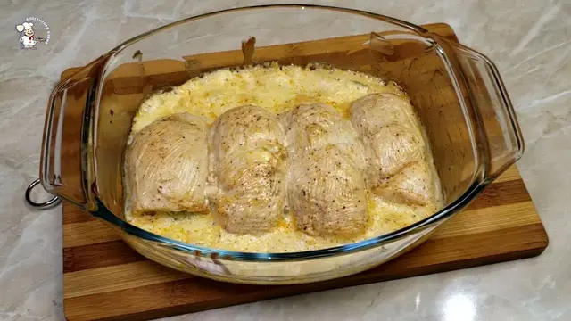 очень сытная и сочная куриная грудка