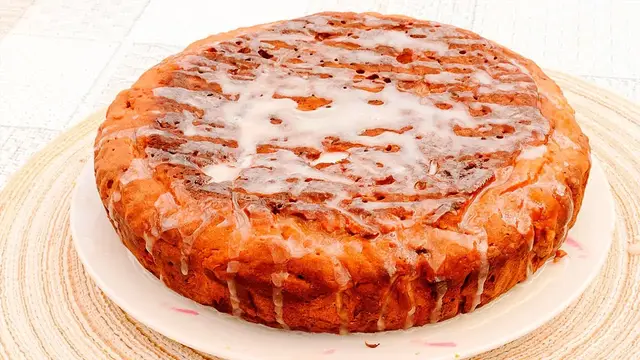 Ягодный пирог без духовки и миксера
