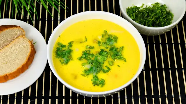 Куриный суп со сливочным вкусом