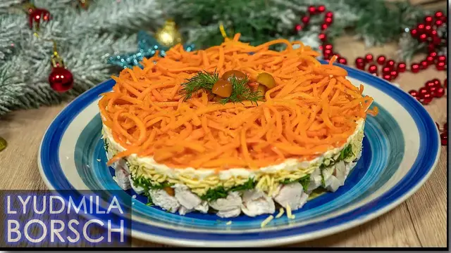 Салат с грибами и морковью по-корейски