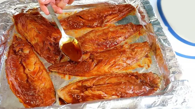 Скумбрия в маринаде запечённая в духовке