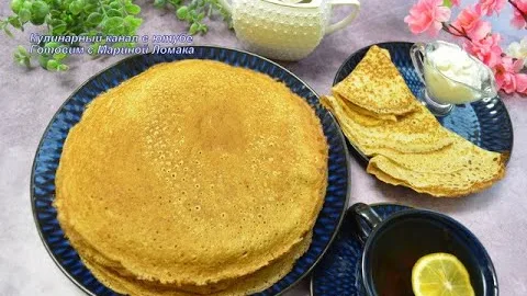 Нежные кружевные блины 