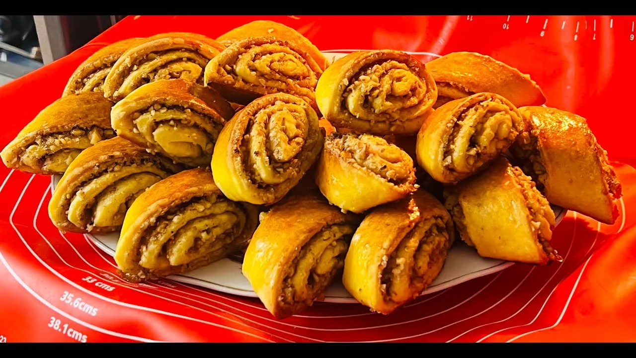 Вкуснейшая творожная выпечка с ореховой начинкой
