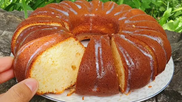 Воздушный кекс на сгущённом молоке