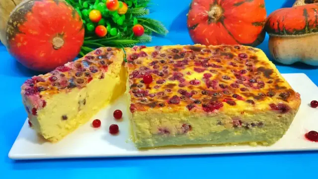 Творожная запеканка без муки и манки 