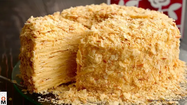 Торт «Наполеон» с очень вкусными коржами