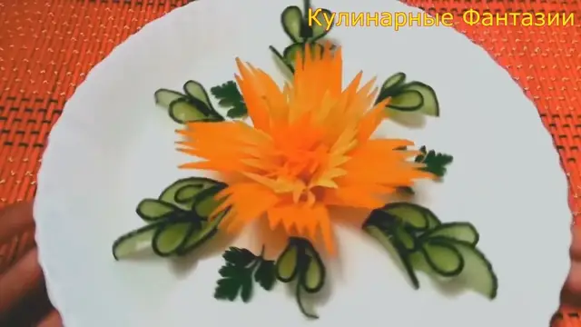 Украшения из овощей на праздничный стол 