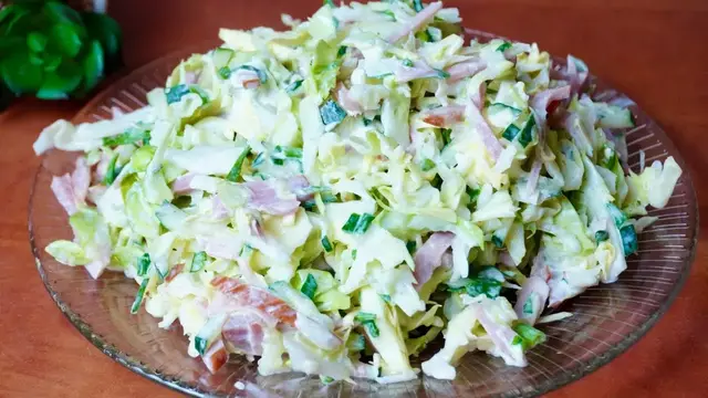 Вкусный салат из капусты