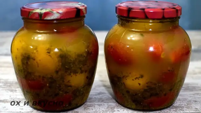 Ароматные маринованные помидоры на зиму 