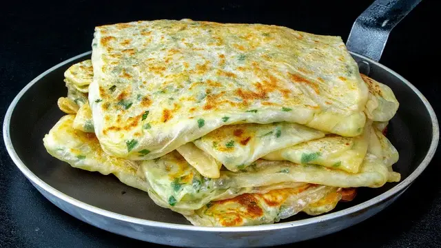 Лепёшки на сковороде 
