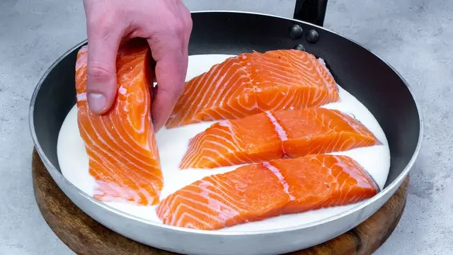 Вкусная семга на ужин