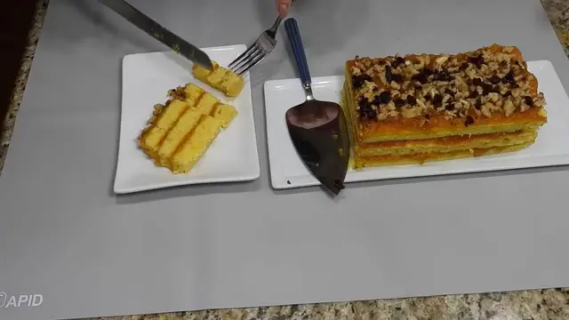 Супер воздушный постный лимонный торт