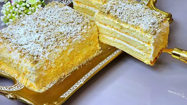 Безумно вкусный торт "Славянка" за 20 минут