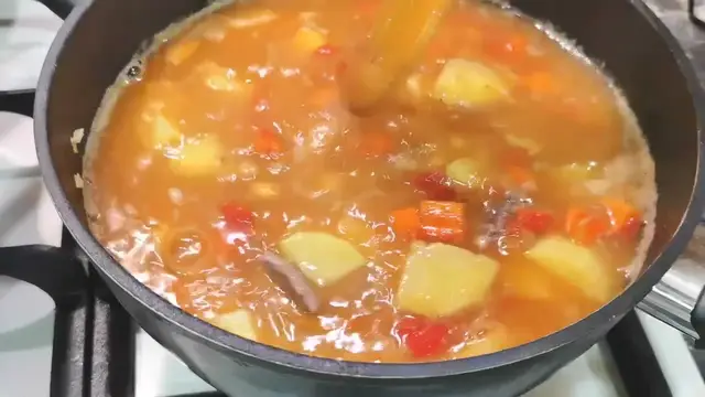 Вкусный суп с говядиной