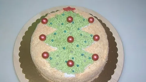 Торт с персиками