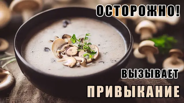 Нежный грибной крем-суп