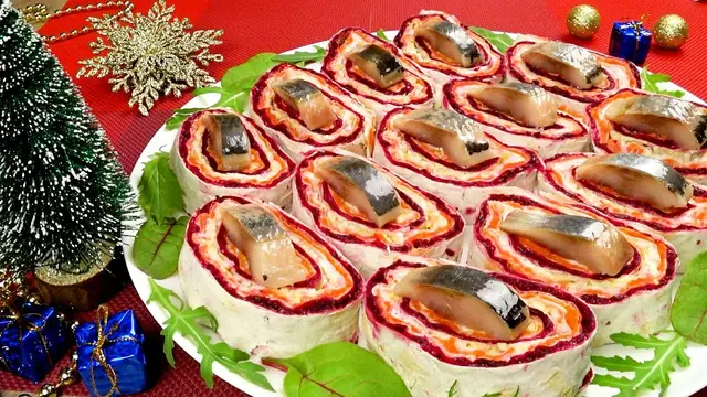 Рулет с селедкой
