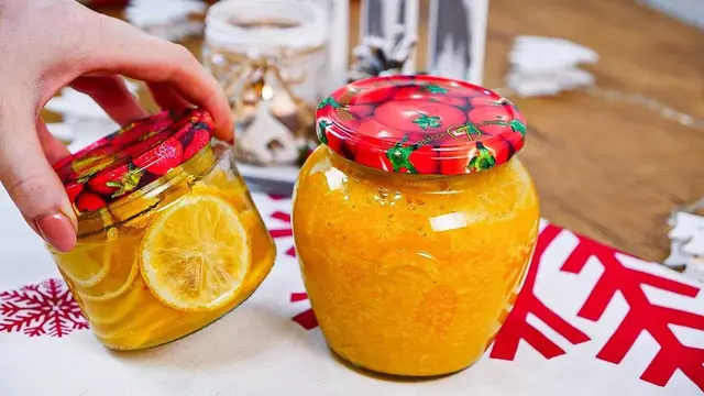 Лимон и имбирь в банке для крепкого имунитета