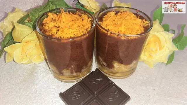 Шоколадное-апельсиновый десерт на праздничный стол 