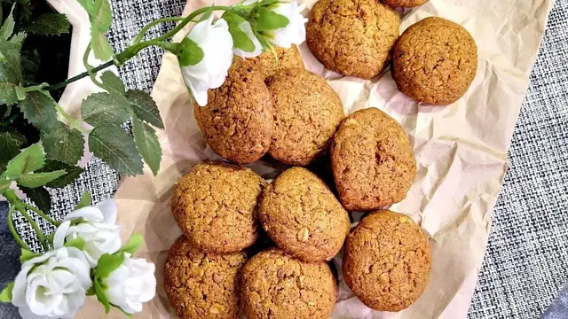 Рассыпчатое овсяное печенье к чаю 