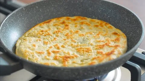 Пышный лаваш на сковороде
