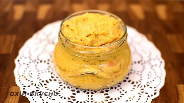 Намазка из сельди с сыром и морковью