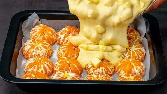Мандариновый пирог на Рождество