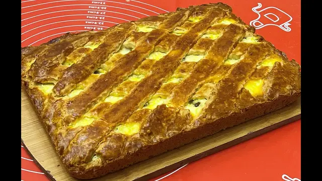 Нежный пирог с творожной начинкой