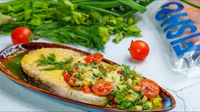 Рыба запечённая с овощами в духовке
