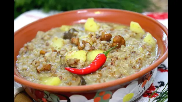 Гречневая каша с грибами