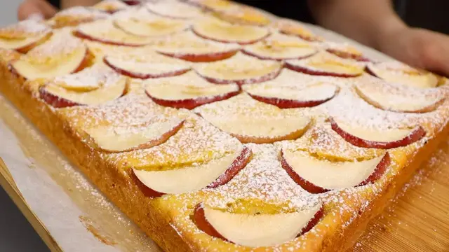 Простой пирог с яблоками и тыквой