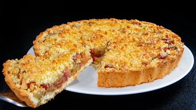 Яблочный тарт в рассыпчатом песочном тесте